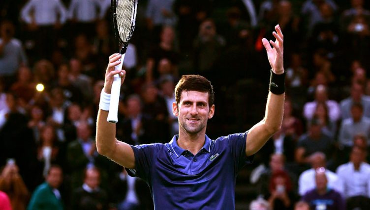 Novak Djokovic at Paris Masters