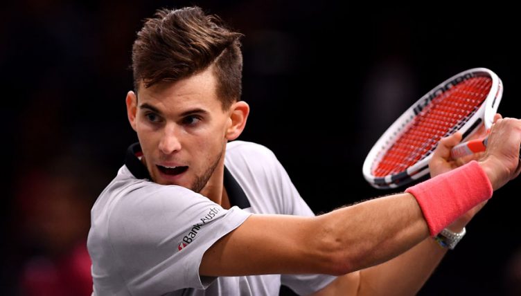 Dominic Thiem at the Paris Masters