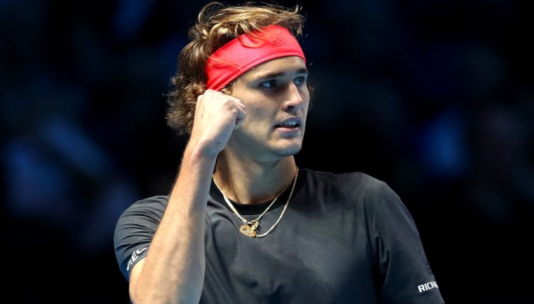 Alexander Zverev celebrates