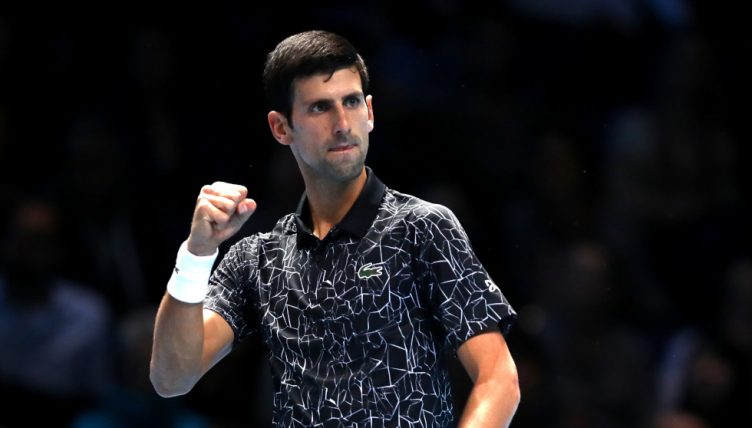 Novak Djokovic fist pump