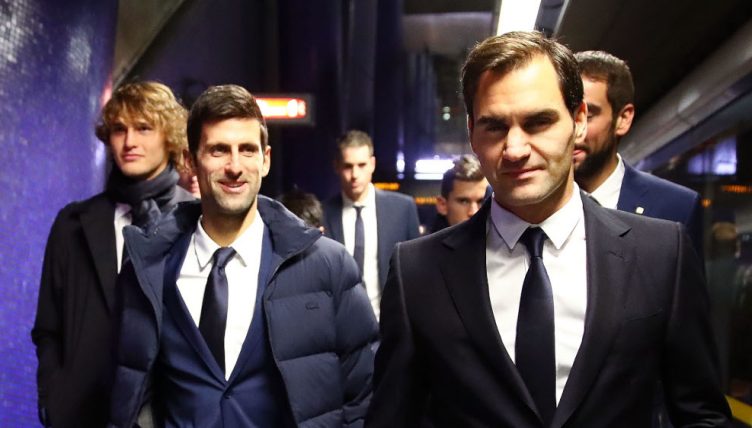 Roger Federer and Novak Djokovic