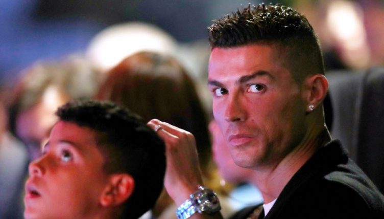 Cristiano Ronaldo watches Novak Djokovic at ATP Finals