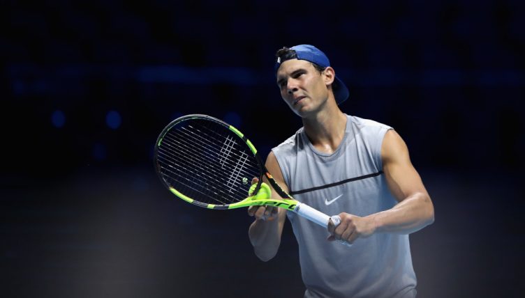 Rafael Nadal training