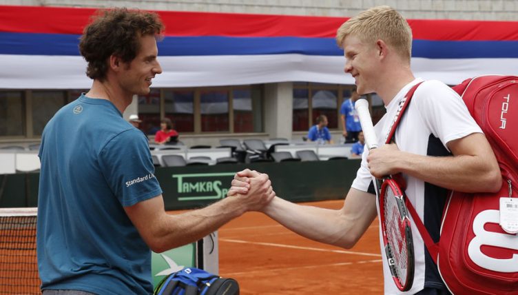 Kyle Edmund and Andy Murray