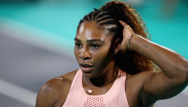 Serena Williams in action