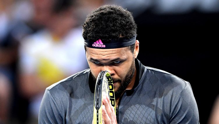 Jo-Wilfried Tsonga in action