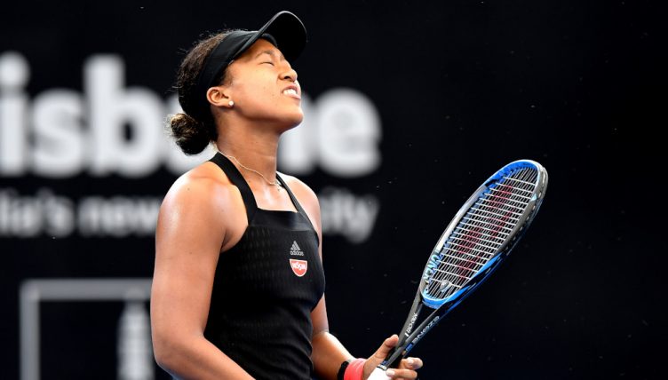 Naomi Osaka frustrated