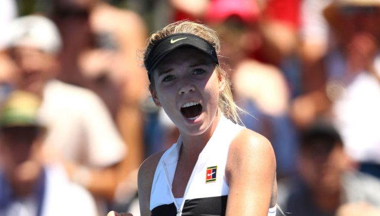 Katie Boulter in action