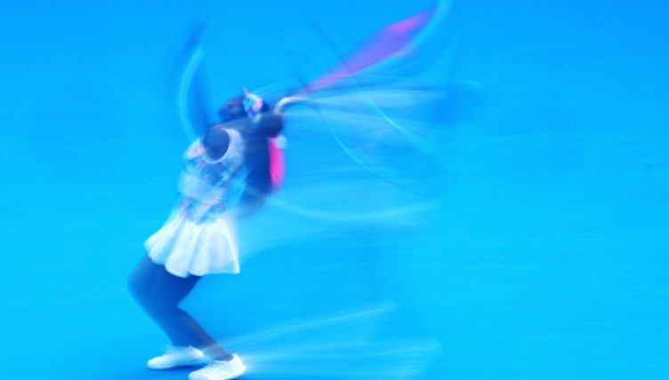 Venus Williams serving