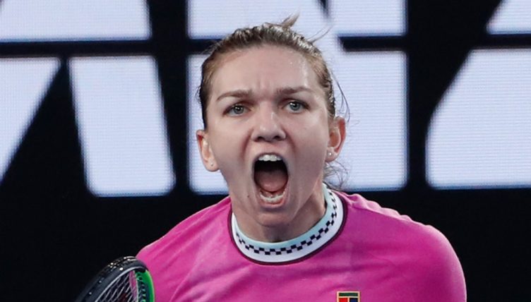 Simona Halep pumped