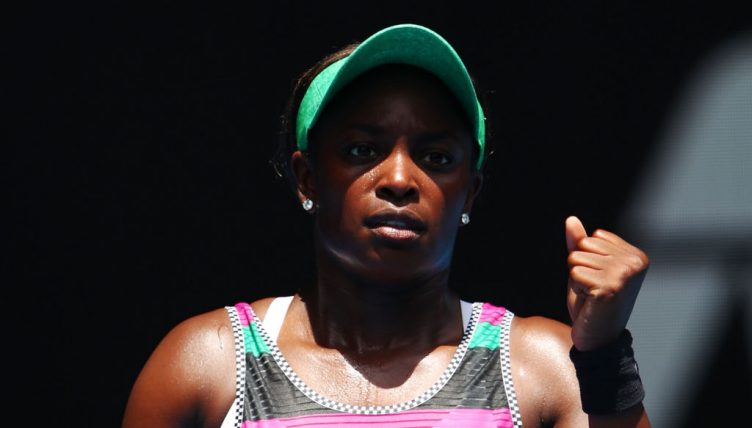 Sloane Stephens fist pump