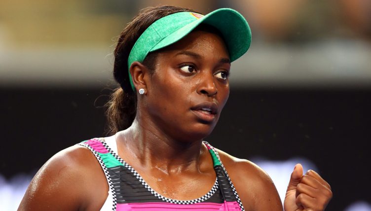 Sloane Stephens fist pump