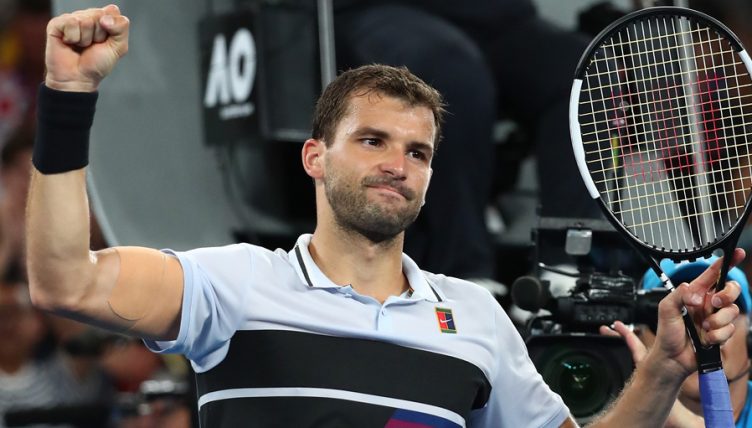 Grigor Dimitrov celebrates