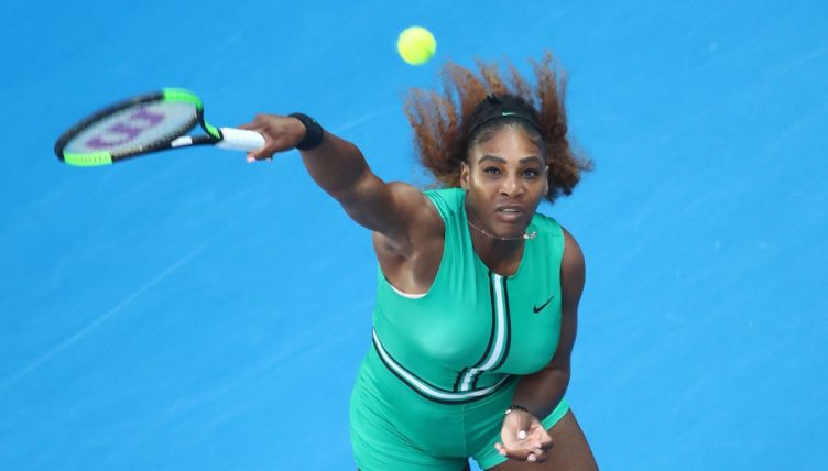 Serena Williams in action