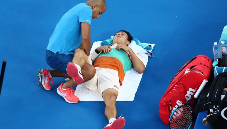 Kei Nishikori medical timeout