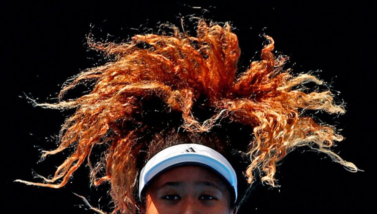 Naomi Osaka in action