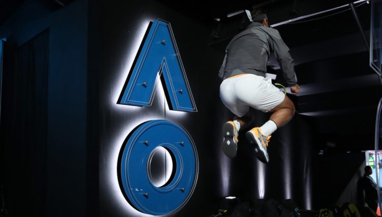 Rafael Nadal jumping