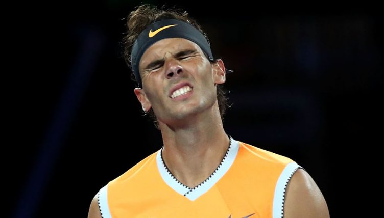 Rafael Nadal frustrated