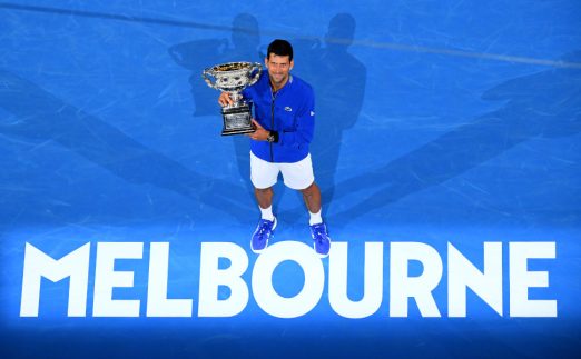 Australian Open winner Novak Djokovic