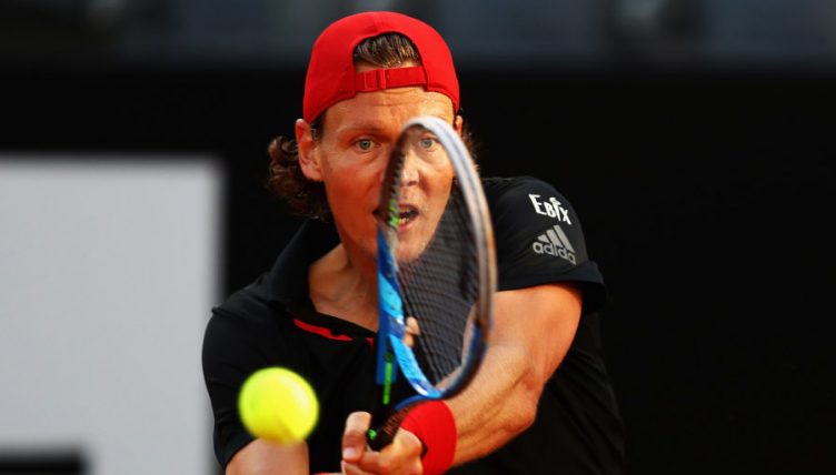 Tomas Berdych in action