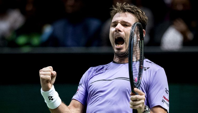 Stan Wawrinka celebrates
