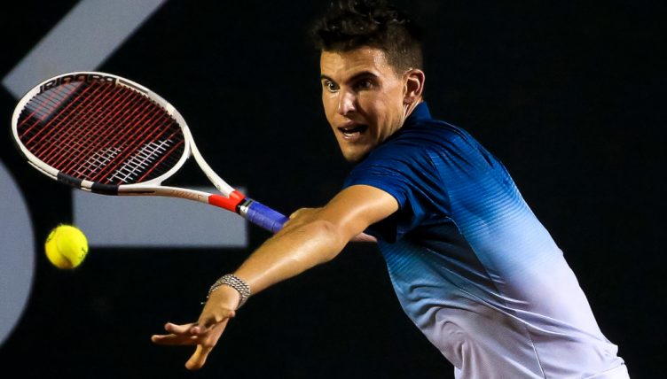 Dominic Thiem in action