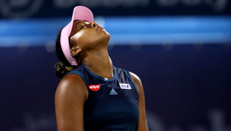 Naomi Osaka frustrated