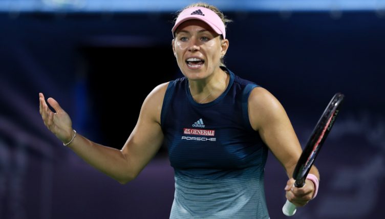 Angelique Kerber frustrated