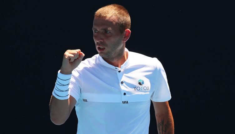 Dan Evans fist pump