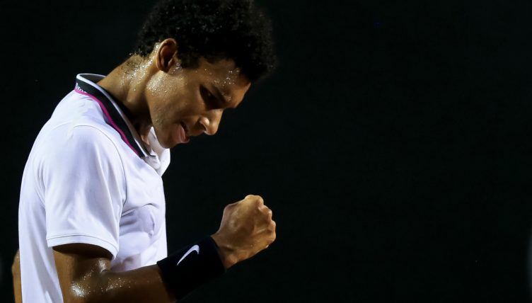 Felix Auger-Aliassime fist pump