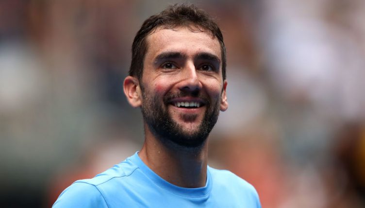 A smiling Marin Cilic