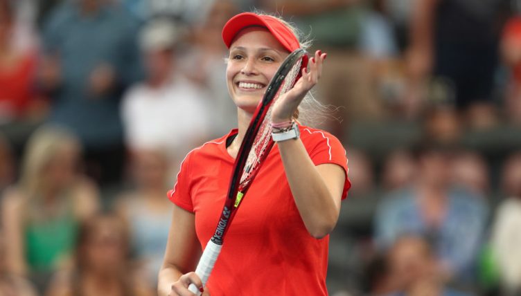 Donna Vekic applauding