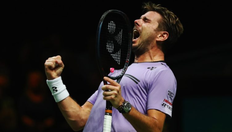 Stan Wawrinka celebrates