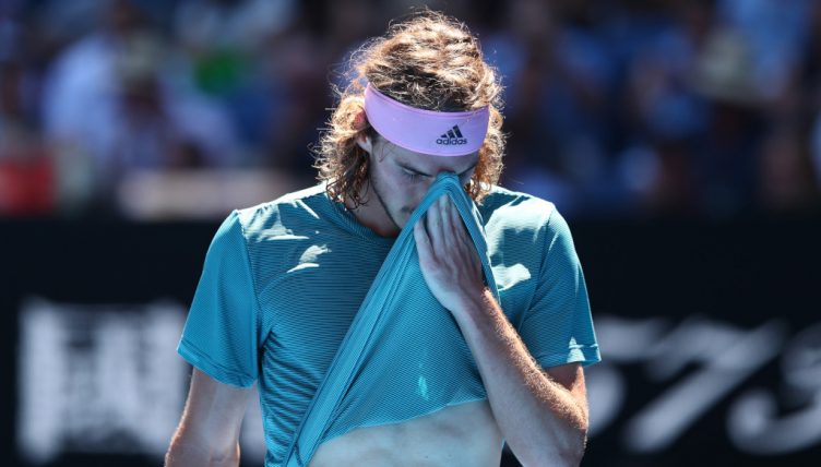 Stefanos Tsitsipas tired