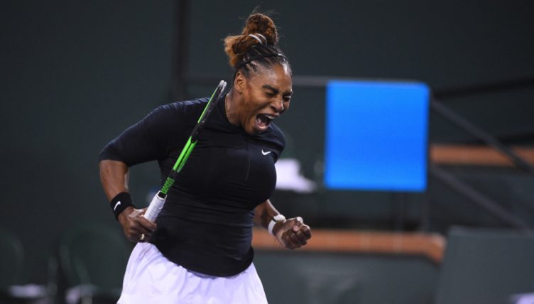 Serena Williams pumped up