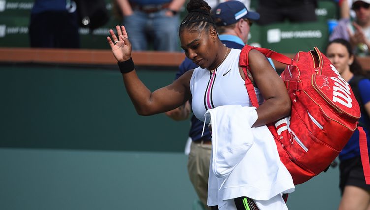 Serena Williams waves Indian Wells goodbye