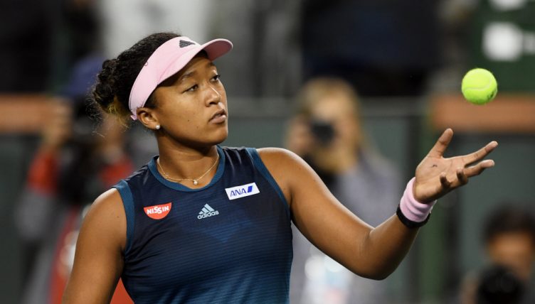 Naomi Osaka in action