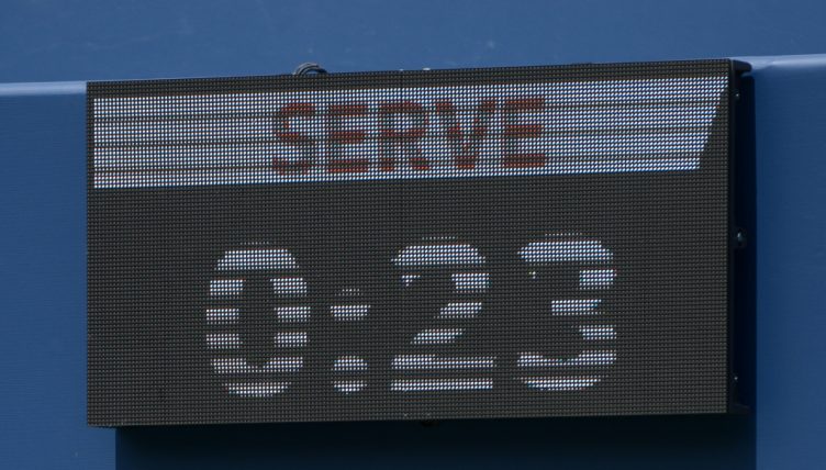Tennis shot clock