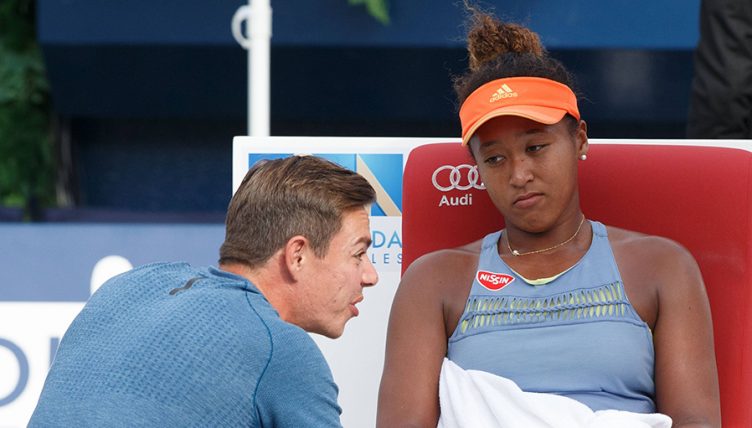 Naomi Osaka and Sascha Bajin PA