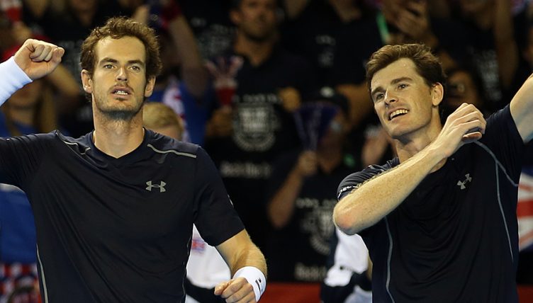 Andy Murray and Jamie Murray PA