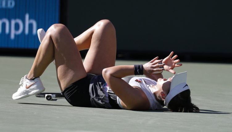 Bianca Andreescu celebrations