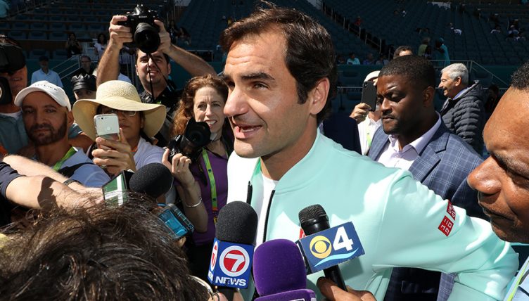 Roger Federer interviewed