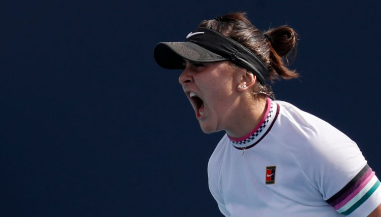 Bianca Andreescu screaming