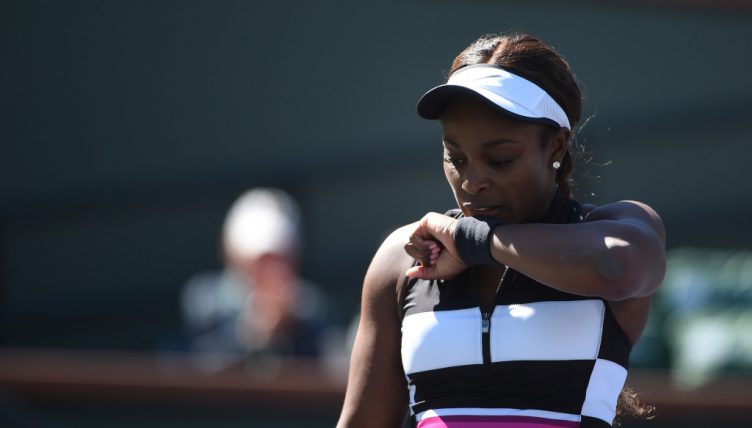 Sloane Stephens frustrated