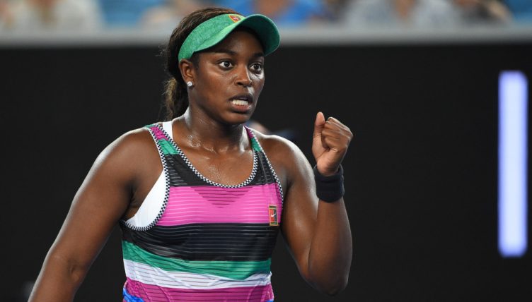 Sloane Stephens fist pump