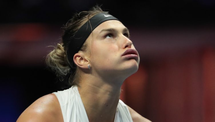 Aryna Sabalenka in action