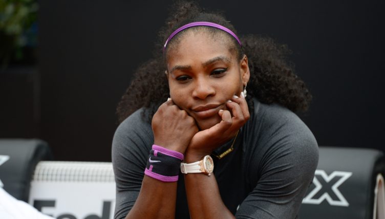 Serena Williams deep in thought