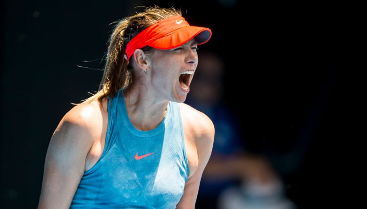 Maria Sharapova shouting