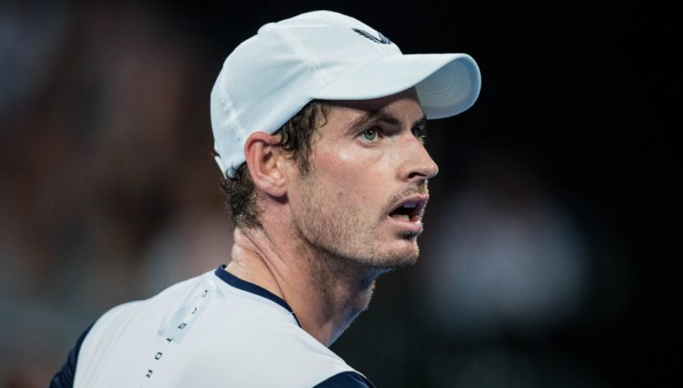 Andy Murray in action