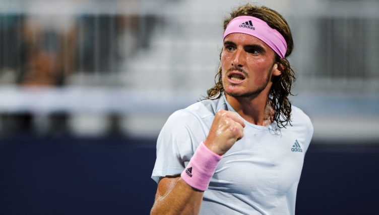 Stefanos Tsitsipas pumped up